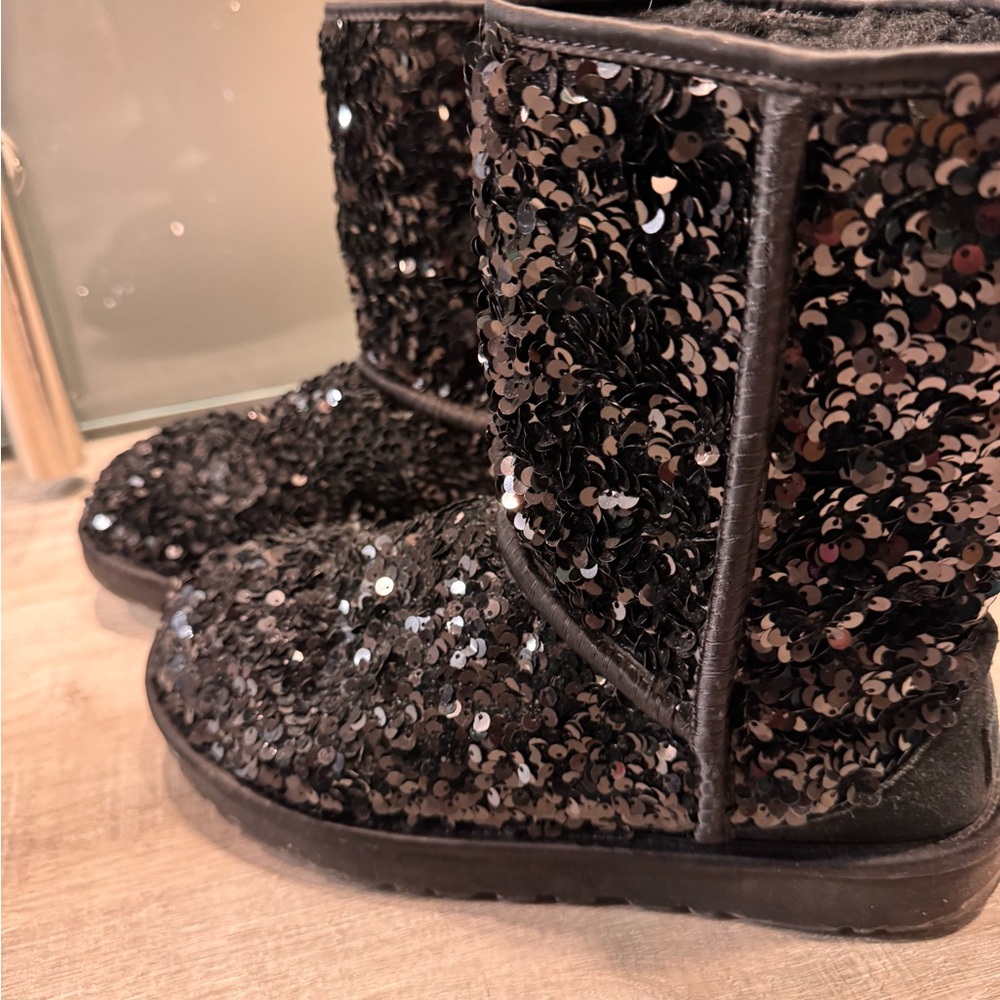 Black Sequin Uggs